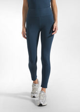 LEGGINGS A VITA ALTA IN JERSEY STRETCH BLU - NIGHT BLUE | DEHA