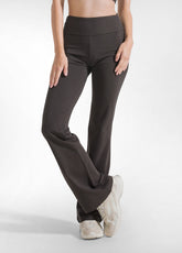 PANTALONI PALAZZO IN JERSEY STRETCH MARRONE - MOKA BROWN | DEHA