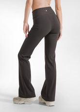 BROWN STRETCH JERSEY PALAZZO TOP AND TROUSERS - | DEHA