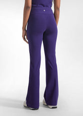 PANTALONI PALAZZO IN JERSEY STRETCH VIOLA - DEEP PURPLE | DEHA