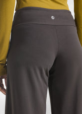 PANTALONI A GAMBA LARGA IN JERSEY STRETCH MARRONE - MOKA BROWN | DEHA