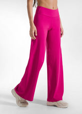 PANTALONI A GAMBA LARGA IN JERSEY STRETCH FUCSIA - FUCHSIA PINK | DEHA