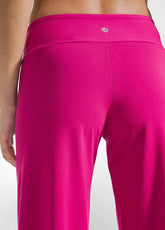 FUCHSIA STRETCH JERSEY TOP AND WIDE-LEG TROUSERS SET - | DEHA