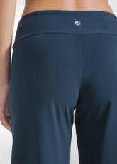 PANTALONI A GAMBA LARGA IN JERSEY STRETCH BLU - NIGHT BLUE | DEHA