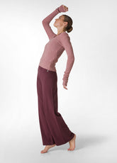 PANTALONE GAMBA LARGA IN JERSEY GRIGIO - GREY MELANGE | DEHA