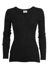 BOUCLE' BOATNECK SWEATER - BLACK - DEHA ESSENTIALS | DEHA