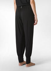 PANTALONE ODALISCA IN VISCOSA NERO - BLACK | DEHA