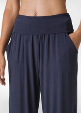 PANTALONE ODALISCA IN VISCOSA BLU - BLUE NIGHT | DEHA