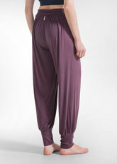 HAREM VISCOSE PANTS - PURPLE - PLUM VIOLET | DEHA
