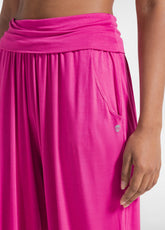 PANTALONI HAREM IN VISCOSA FUCSIA - FUCHSIA PINK | DEHA