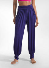 PANTALONI HAREM IN VISCOSA VIOLA - DEEP PURPLE | DEHA
