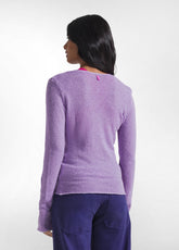 MAGLIA BOUCLE' VIOLA - BRIGHT VIOLET | DEHA