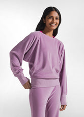LILAC CHENILLE JUMPSUIT - | DEHA