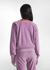 LILAC CHENILLE JUMPSUIT - | DEHA