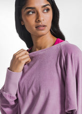 LILAC CHENILLE JUMPSUIT - | DEHA