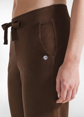 PANTALONE JOGGER CON POLSINO MARRONE - COFFEE BROWN | DEHA