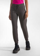 PANTALONI IN COTONE STRETCH CON FONDO A COSTINE MARRONE - MOKA BROWN | DEHA