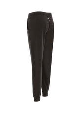 JOGGER TROUSERS WITH CUFFS - BLACK - HERGESTELLT IN ITALIEN | DEHA