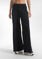 PANTALONI 'MAGNUM' IN FELPA LEGGERA NERO - BLACK | DEHA