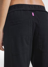 PANTALONI 'MAGNUM' IN FELPA LEGGERA NERO - BLACK | DEHA