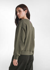 SOFT COTTON TRACKSUIT WITH GREEN PRINT - | DEHA