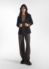 BLAZER IN COTONE STRETCH NERO - BLACK | DEHA