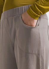 PANTALONI IN COTONE STRETCH GRIGIO - TAUPE | DEHA