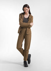 BROWN COTTON STRETCH SWEATSHIRT TRACKSUIT - Active Sets | DEHA