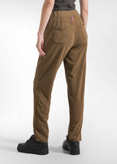 TUTA IN FELPA STRETCH DI COTONE MARRONE - | DEHA