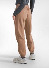 PANTALONI IN VELLUTO CON COULISSE IN VITA MARRONE - CAMEL BROWN | DEHA