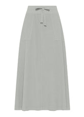 GONNA IN VELLUTO CON COULISSE IN VITA GRIGIO - ICE GREY | DEHA