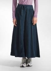 GONNA IN VELLUTO CON COULISSE IN VITA BLU - NIGHT BLUE | DEHA