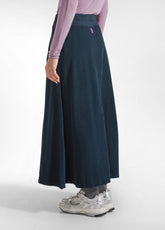 GONNA IN VELLUTO CON COULISSE IN VITA BLU - NIGHT BLUE | DEHA