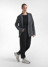 LONG-SLEEVE T-SHIRT IN FLAMED MODAL JERSEY - BLACK - BLACK | DEHA