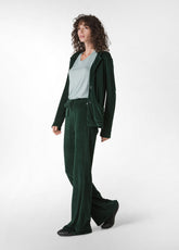 LOUNGE-HOSE AUS CHENILLE, GRUEN - FOREST GREEN | DEHA
