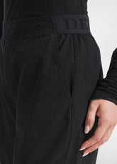 PANTALONI CARGO IN GABARDINA NERO - BLACK | DEHA