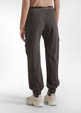 PANTALONI CARGO IN GABARDINA MARRONE - MOKA BROWN | DEHA