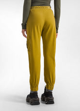 PANTALONI CARGO IN GABARDINA VERDE - MUSTARD GREEN | DEHA