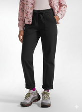 STRAIGHT TROUSERS IN STRETCH GABARDINE - BLACK - BLACK | DEHA