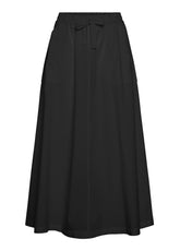 LONG BLACK POPLIN SKIRT - Dresses, skirts and jumpsuits | DEHA