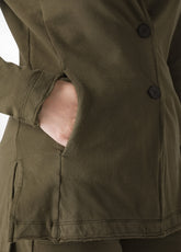 BLAZER IN FELPA VERDE - OLIVE GREEN | DEHA