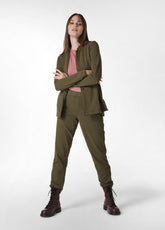 BLAZER IN FELPA VERDE - OLIVE GREEN | DEHA