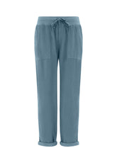 DRAWSTRING CORDUROY PANTS, BLUE - Leisurewear | DEHA