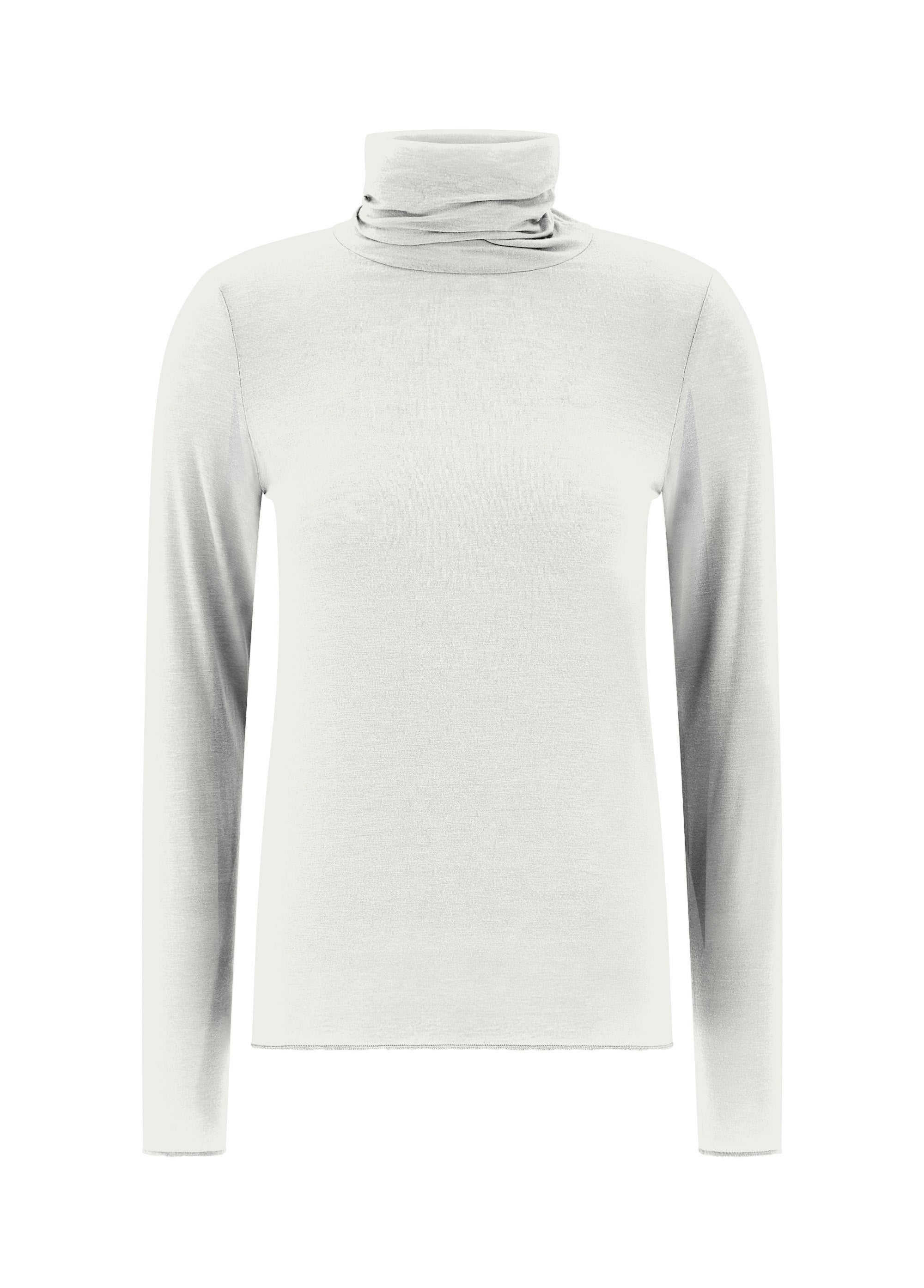 MAGLIETTA COLLO ALTO MISTO CASHMERE BIANCO DEHA
