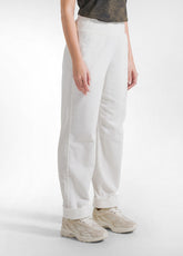 PANTALONI IN VELLUTO STRETCH BIANCO - LILY WHITE | DEHA