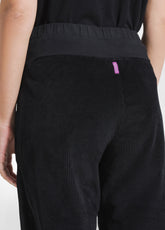 PANTALONI IN VELLUTO STRETCH NERO - BLACK | DEHA