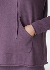 HOODED SWEATER, PURPLE - PURPLE VIOLET | DEHA