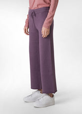 WIDE LEG KNITTED PANTS, PURPLE - PURPLE VIOLET | DEHA