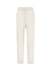 KNITTED CARROT PANTS, WHITE - Gift exclusivity: elegance and refinement | DEHA