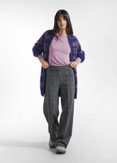 MAGLIA GIROCOLLO A MANICA LUNGA IN MISTO CASHMERE LILLA - DUSTY LILAC | DEHA